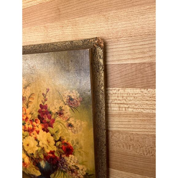 Vintage Artist Maurice DeCamps Floral Mystic and Floral Fantasy Wall Art - Picture 6 of 8